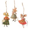 Boltze Home Kersthanger Muis 6,5x10,3cm