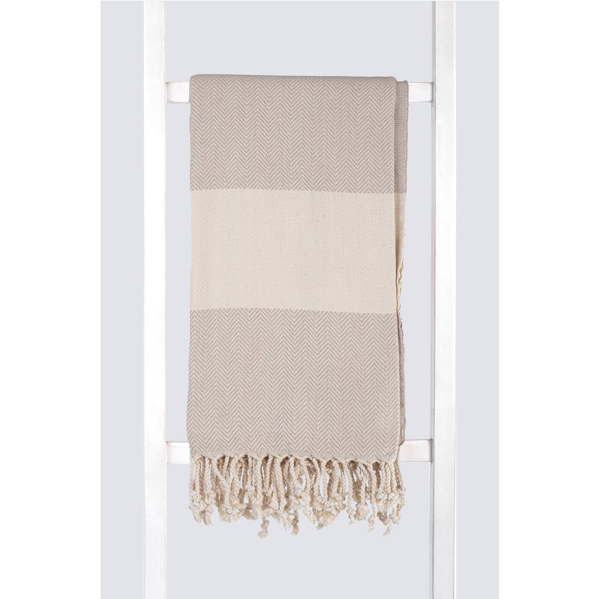Beige 100 cm x 180 cm 100% Cotton