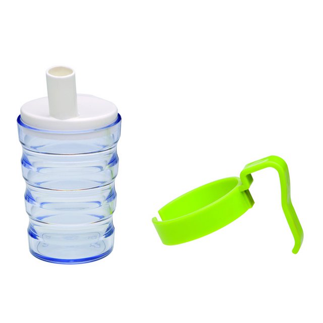 Bicchiere First Aid Only dotato di 2 attacchi diversi, per liquidi