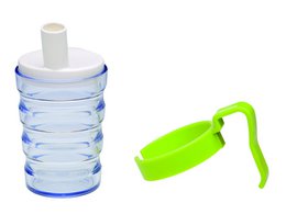Bicchiere First Aid Only dotato di 2 attacchi diversi, per liquidi