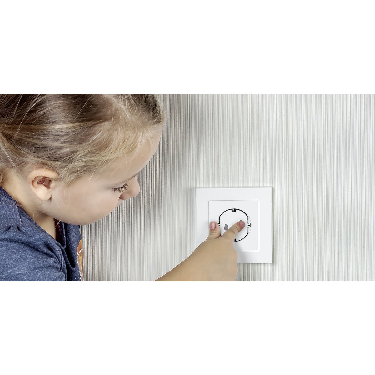 Stopcontactafdekkingen, 5 stuks, wit