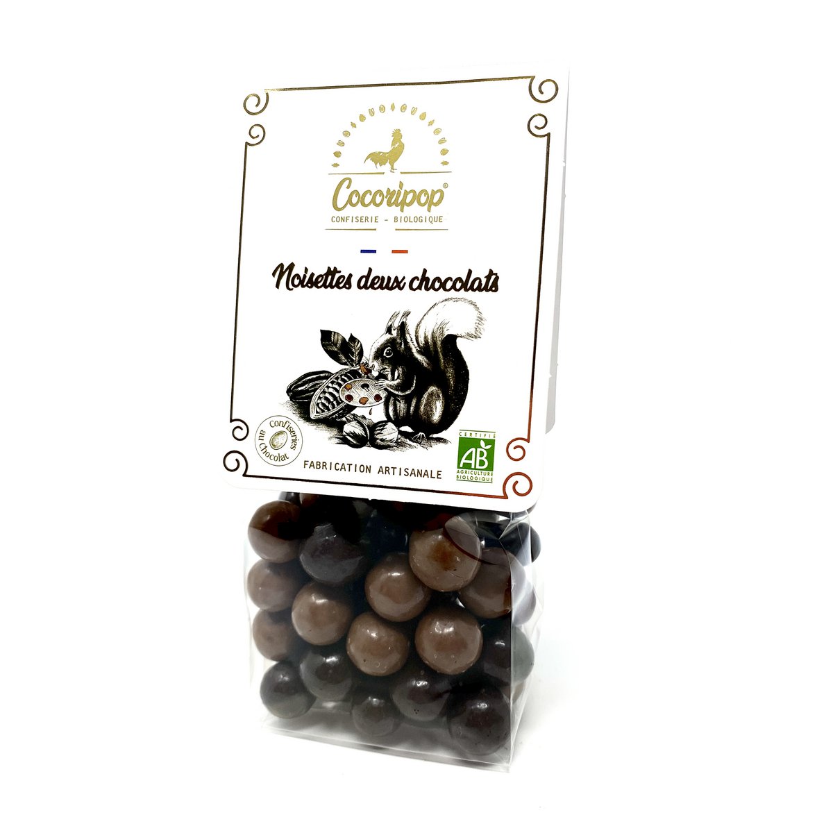 Hazelnuts two Chocolates