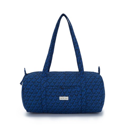 Wochenendtasche aus Bio-Baumwolle - Blaue Blume