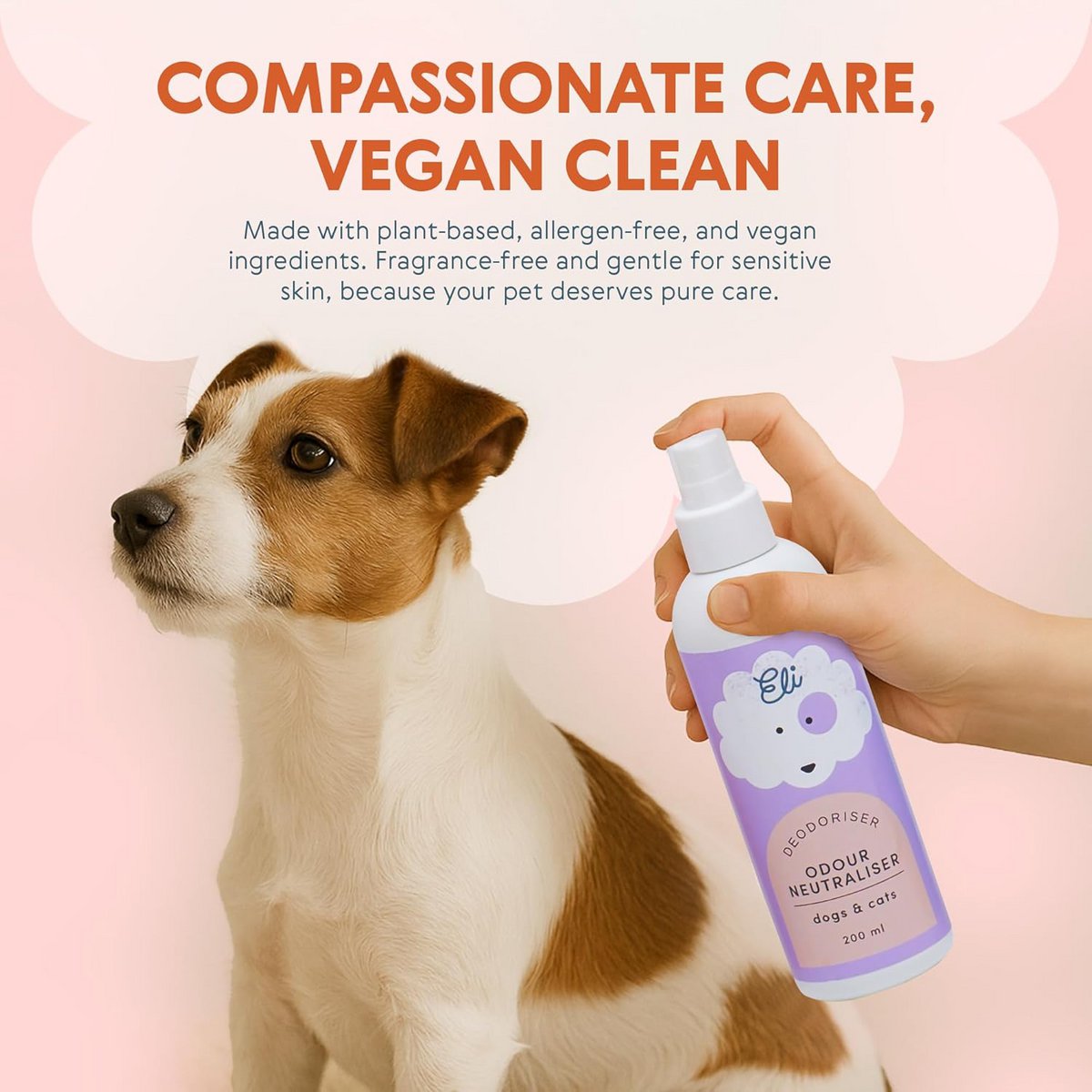 Eli Natural Pet Odor Eliminator Spray pour chiens et chats 200 ml