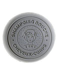 Organic solid 2-in-1 shower shampoo