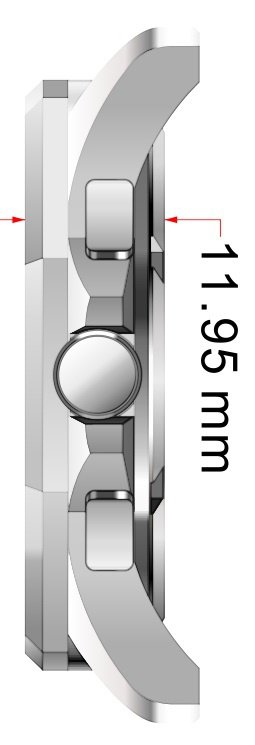 Finestra Gallardo stainless steel chronograph 10 ATM