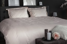 100% Cotton Satin Duvet Cover Set Blush