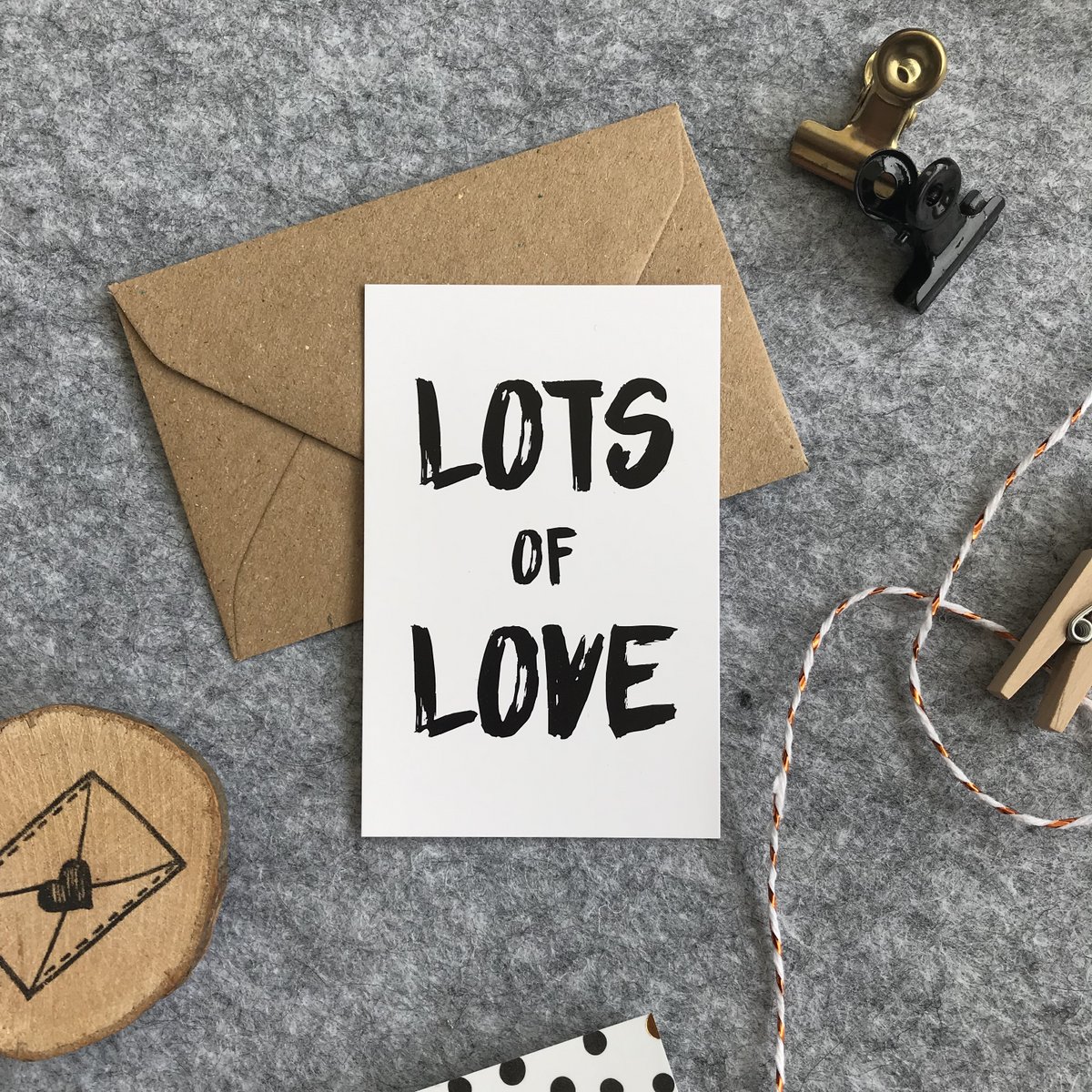 Mini-card - Lots of love