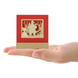 Weihnachtsmann-Silhoubox M