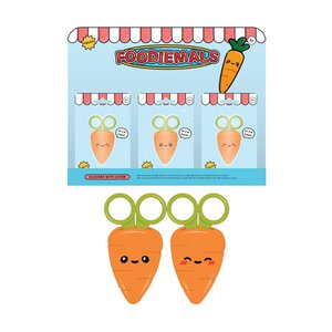 Foodiemals Cecil the Carrot Kids Scissors in Holder
