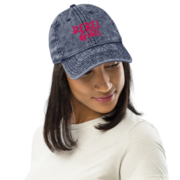 Gorra vintage REBEL GIRL Gorra vintage de sarga de algodón