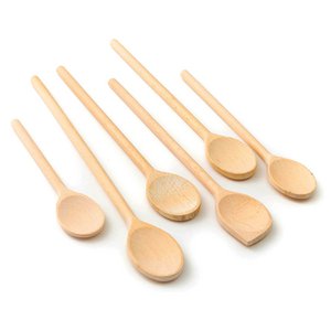 6 Delige Houten Keukenlepel Set 20cm - 35cm