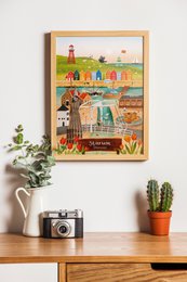 “Stavoren” – A5 Illustratie Print | Art Print op 300gsm Tintoretto Gesso | Elfstedenset