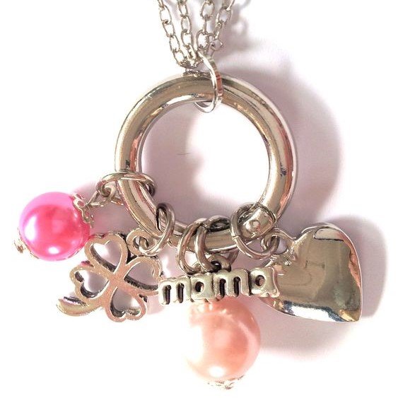 Mama sans cou Argent & Rose