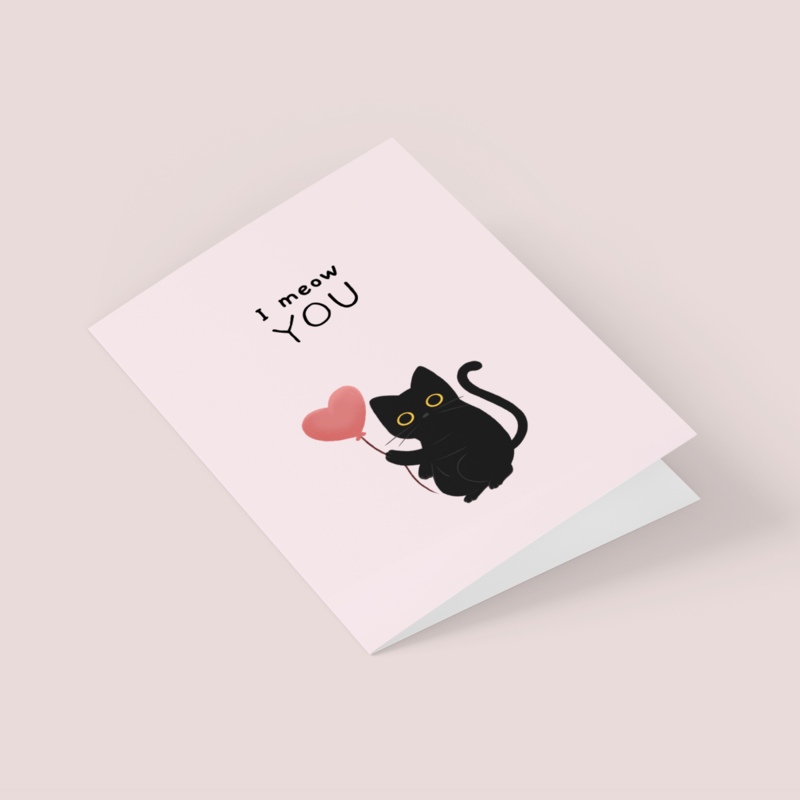 Eco Greeting Card — I Meow You