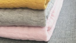 Grey 4 in 1 Muslin Baby Blanket Large