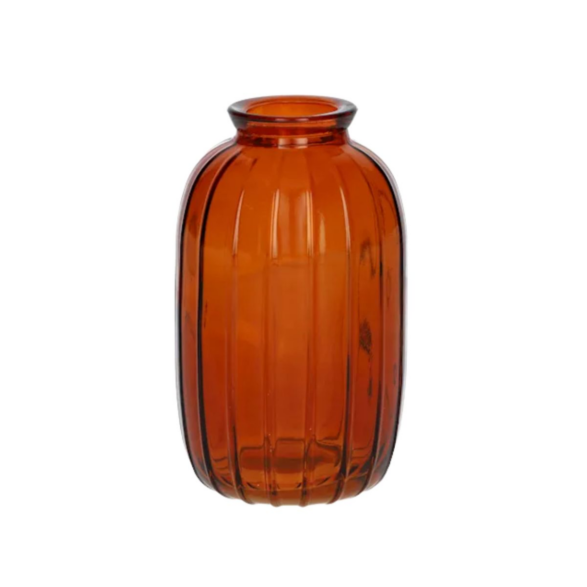 Flaschen Carmen Transparent Braun/Terra Medium 12 cm