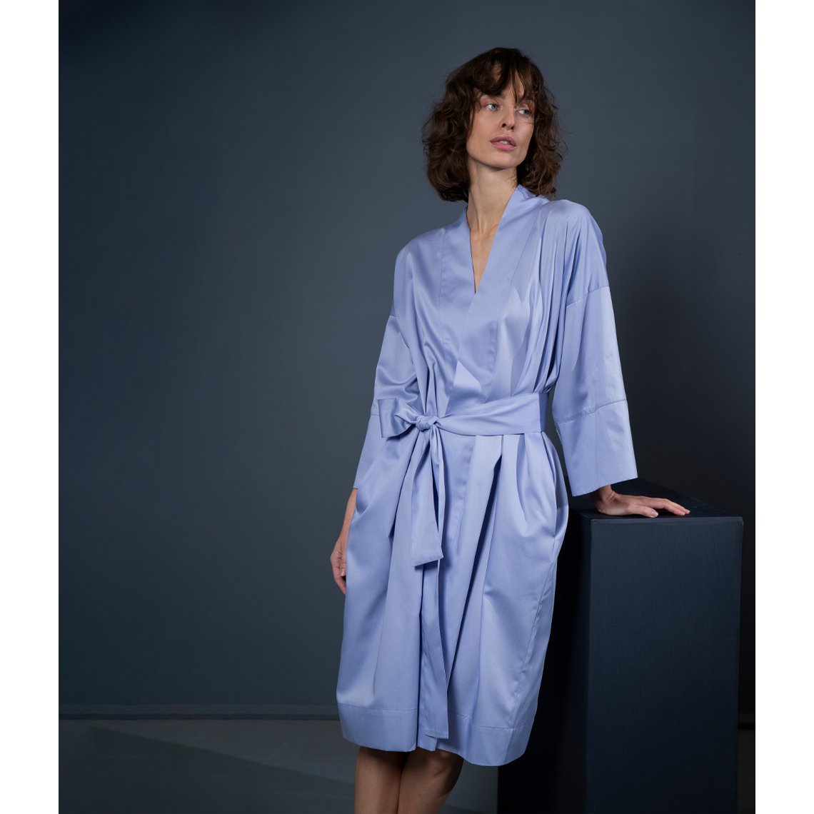 Bademantel Kimono Solid Very Peri