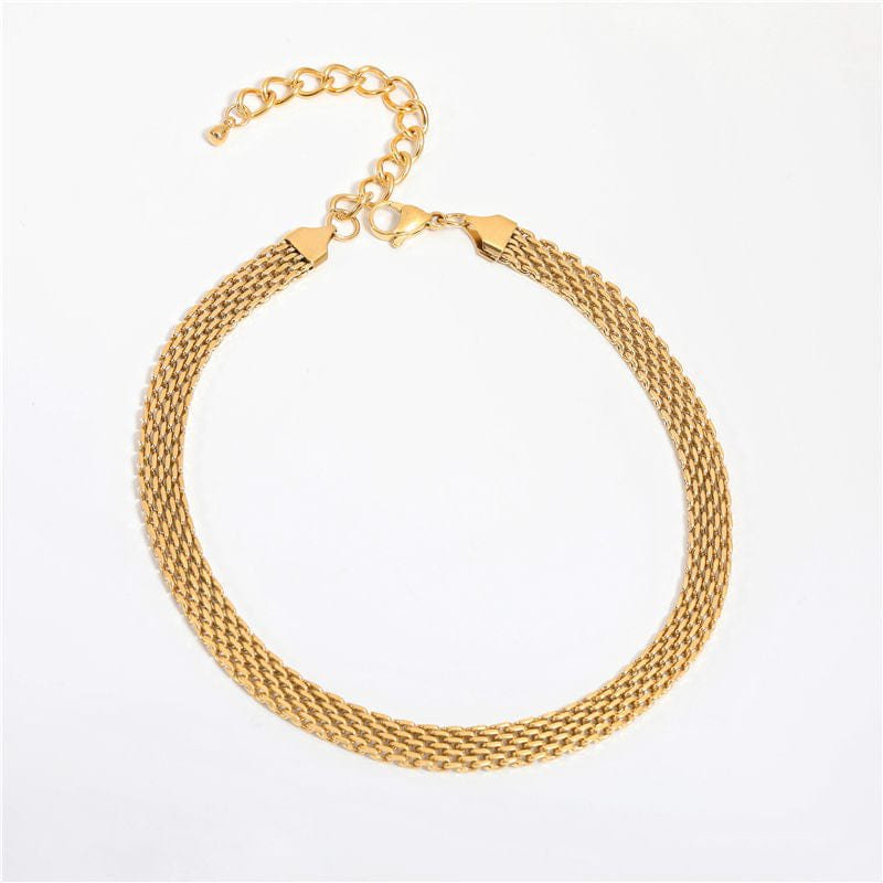 Andreas - Mesh Chain Necklace Gold