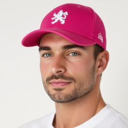 O.Leo Baseballkappe – Rosa – Weißer Löwe – Unisex