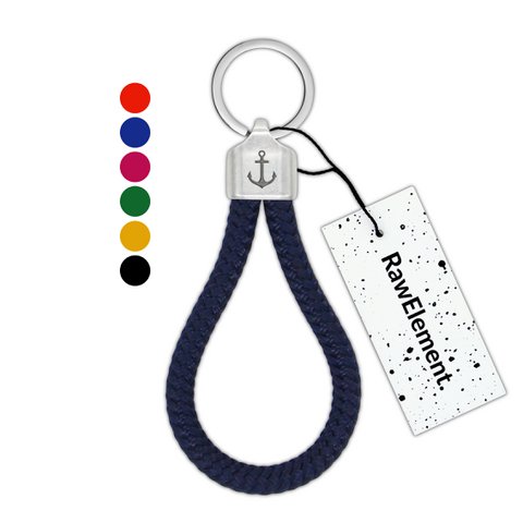 RAW ELEMENT Anchor Keychain - Nautical Rope Climbing Rope - Geïnspireerd door de natuur, voor mannen en vrouwen | Origineel & handgemaakt