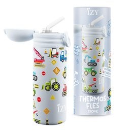 "IZY Kids Bottle, Blue Machines, 350ml, gift box - Children | Thermos flask | Drinking Bottle | Water Bottle | School bottle | Vacuum Flask | Kids bottle | thermos cup | drinking cup | bottle with straw"
The product is a kids' water bottle with a blue machine/vehicle design. Key features include:
- 350ml capacity
- Comes in a gift box
- Thermos flask/vacuum flask design to keep drinks hot/cold
- Suitable for children
- Can be used as a drinking bottle, water bottle, school bottle, etc.
- Features a straw for easy drinking
This product would be suitable for a semantic search related to 'kids bottles' or 'water bottles for children' based on the colors, design, and intended use.