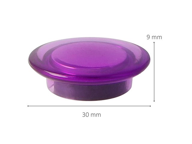 Magnet Westcott ist. transp. Farbpackung mit 10 Stück 30x8mm, 900gr.