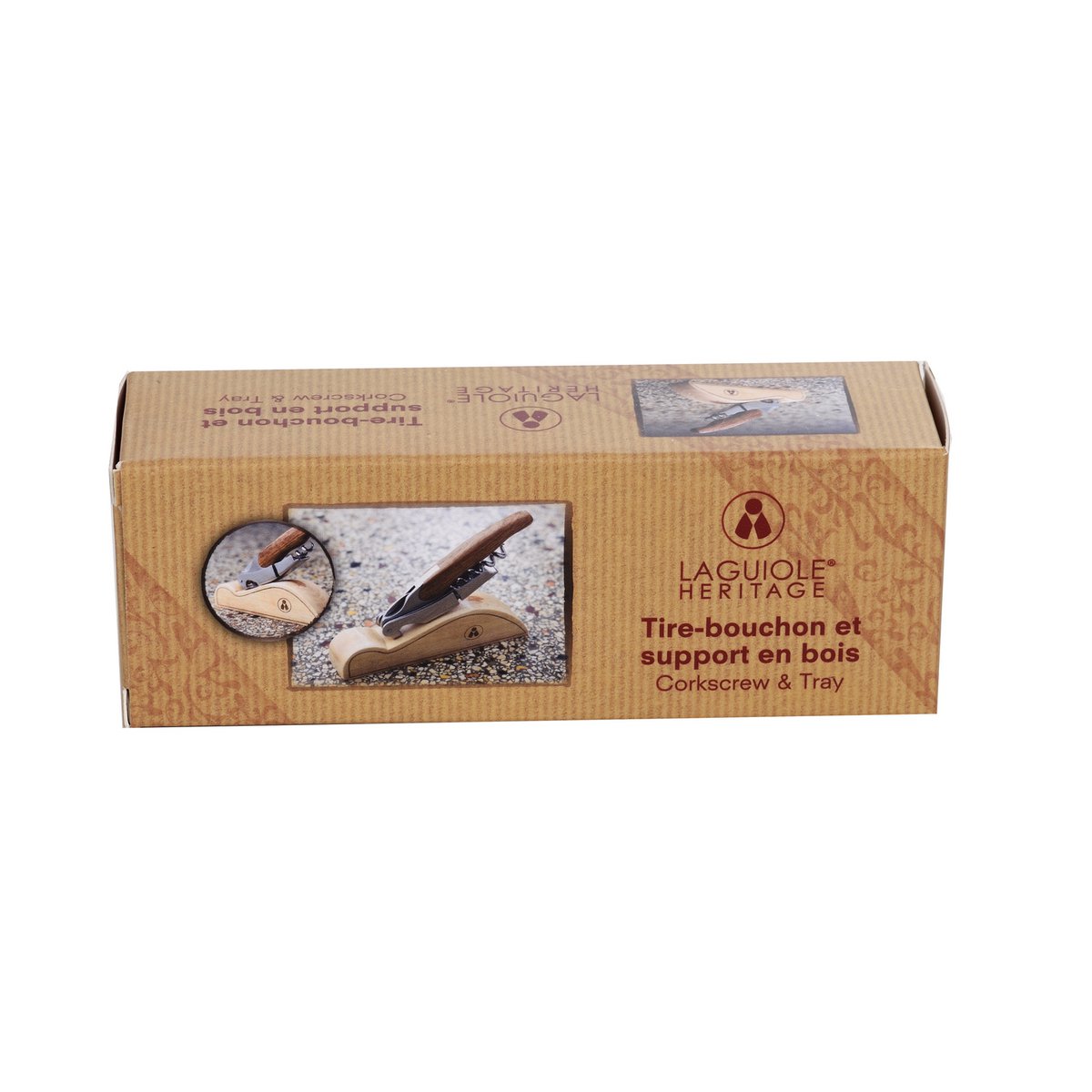 Corkscrew and wooden support LAGUIOLE HERITAGE