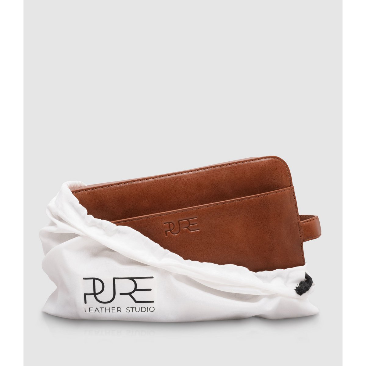 Kulturtasche ATLAS XL Cognac