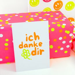 Postkarte "Ich danke dir" aus Recyclingpapier