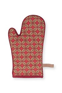 Oven Glove Blooming Tales Dark Red 15x29cm