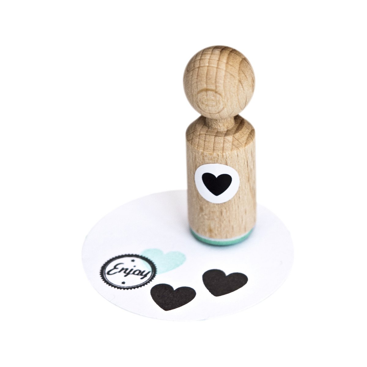 Mini stempel hjerte