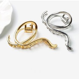 Metalowe spinki do włosów z dużymi pazurami