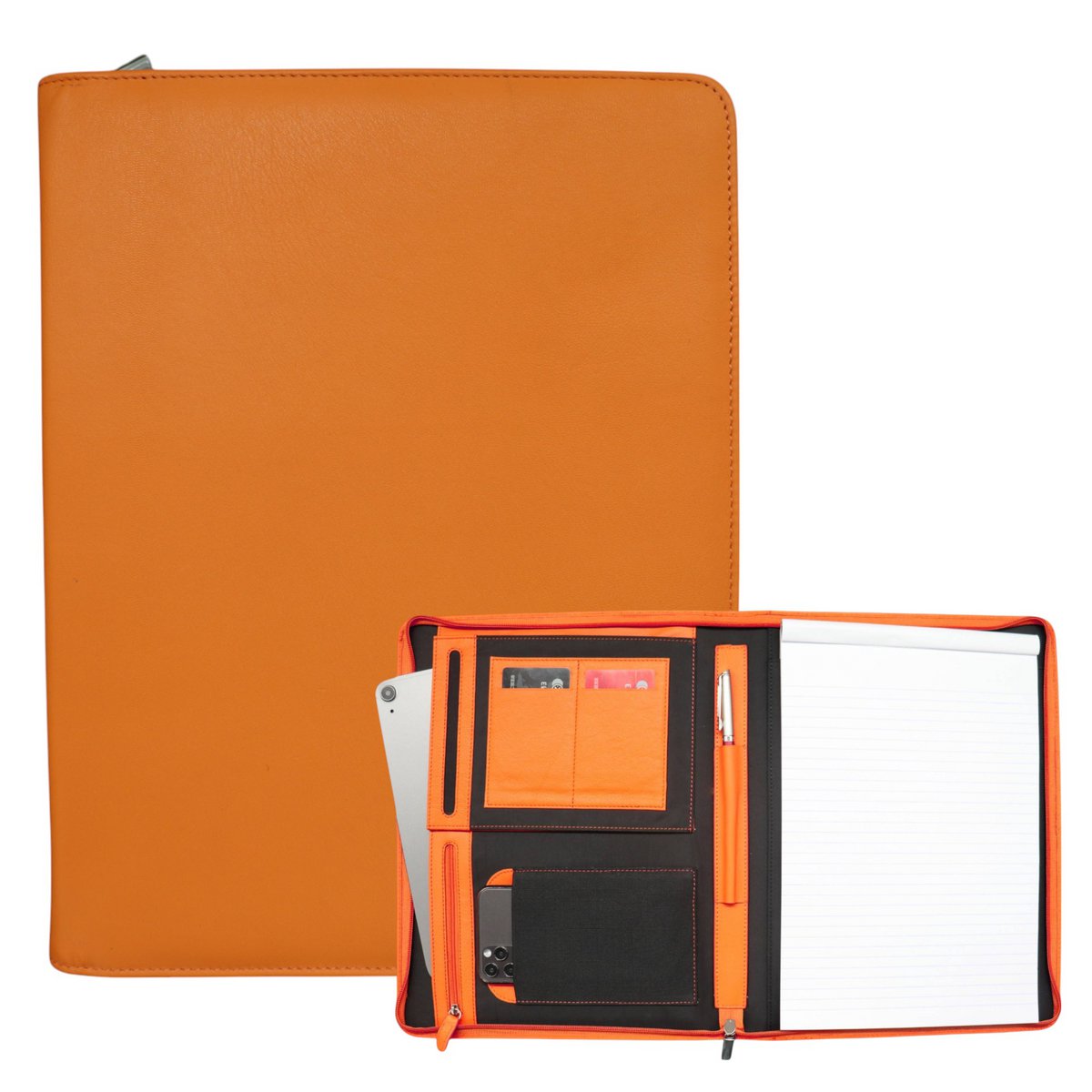 10 pcs. leather writing folder - document folder a4