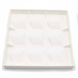 Présentoir durable pour cubes en bioplastique imprimé en 3D, basique