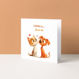 Greeting card | Love is ... you and me!
