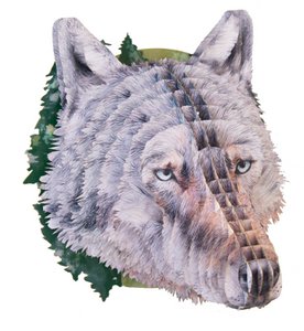 3D animal head "Wolf"