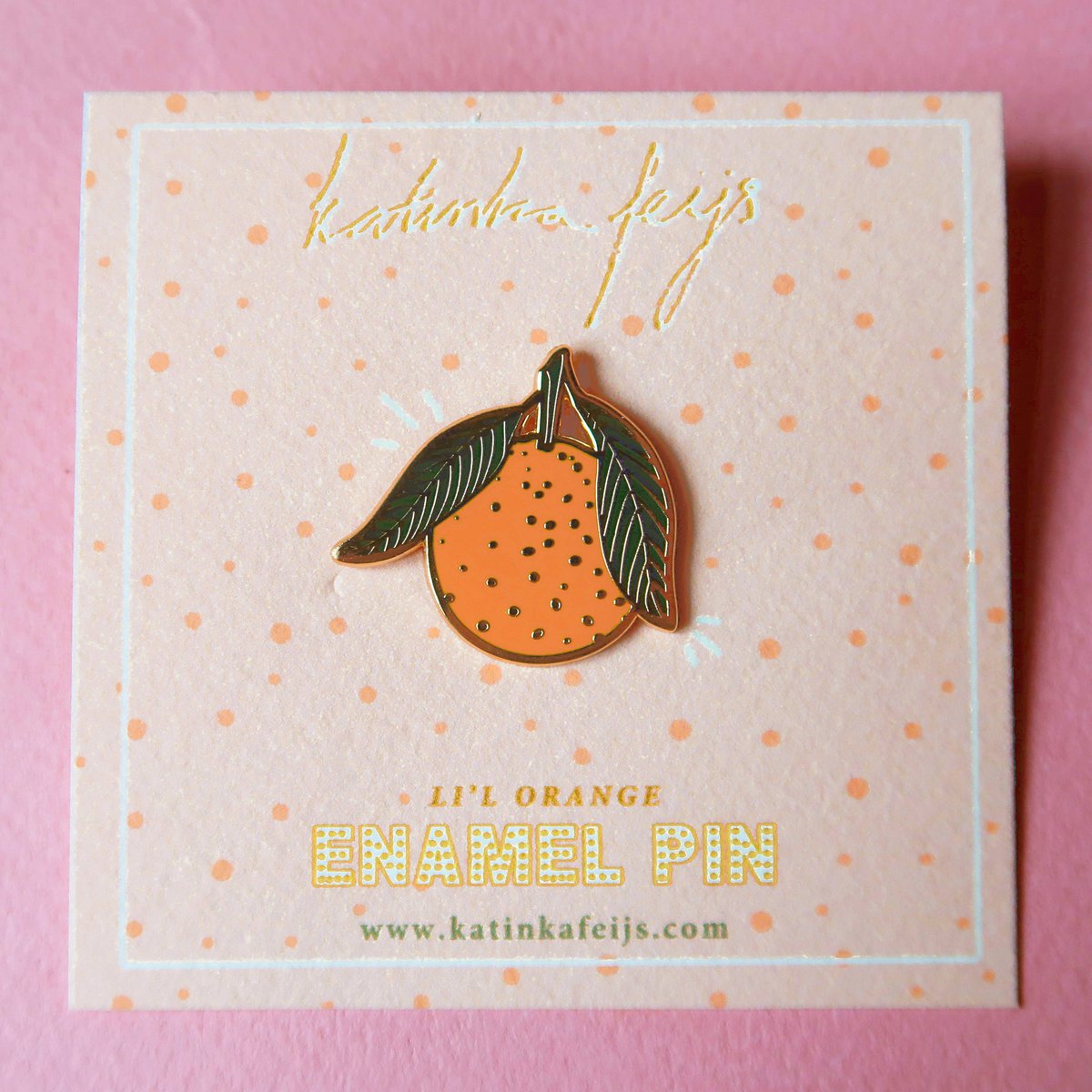Orange Pin | hard enamel, citrus, clementine