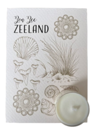 Sun sea Zeeland - fyrfadslys kort