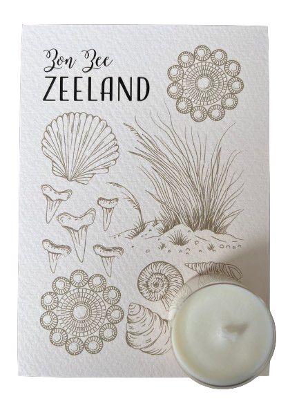 Sun sea Zeeland - fyrfadslys kort