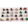 Sortiment Natursteinringe, 14x10mm
