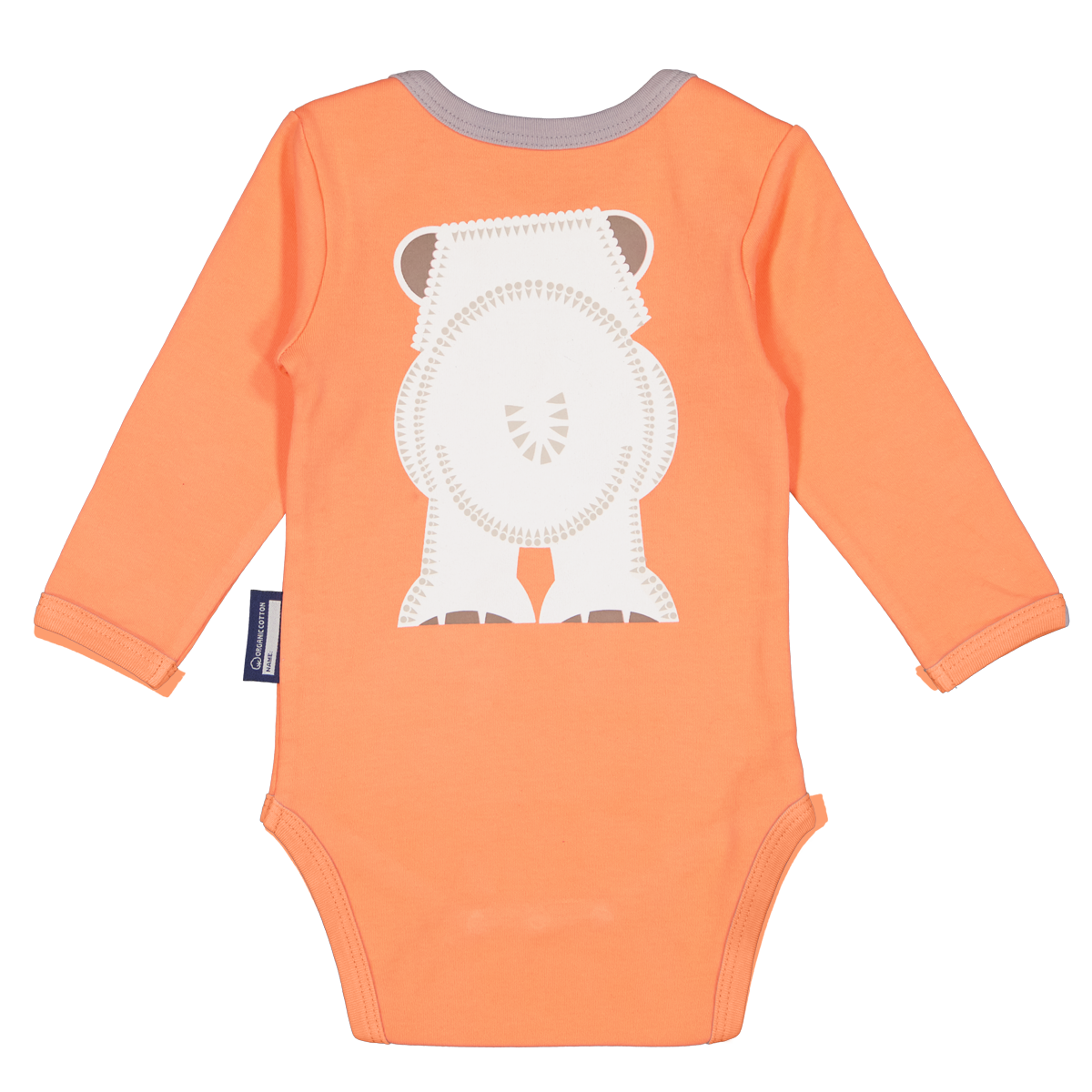 Long Sleeve Bodysuit & Bib Set | Organic cotton |Polar bear | Birth gift