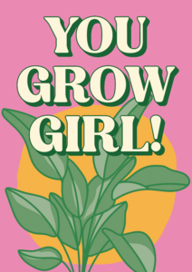 Ansichtkaart grow