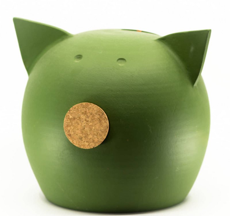 Handgefertigtes Tafel-Sparschwein aus Keramik – The Chalk Collection