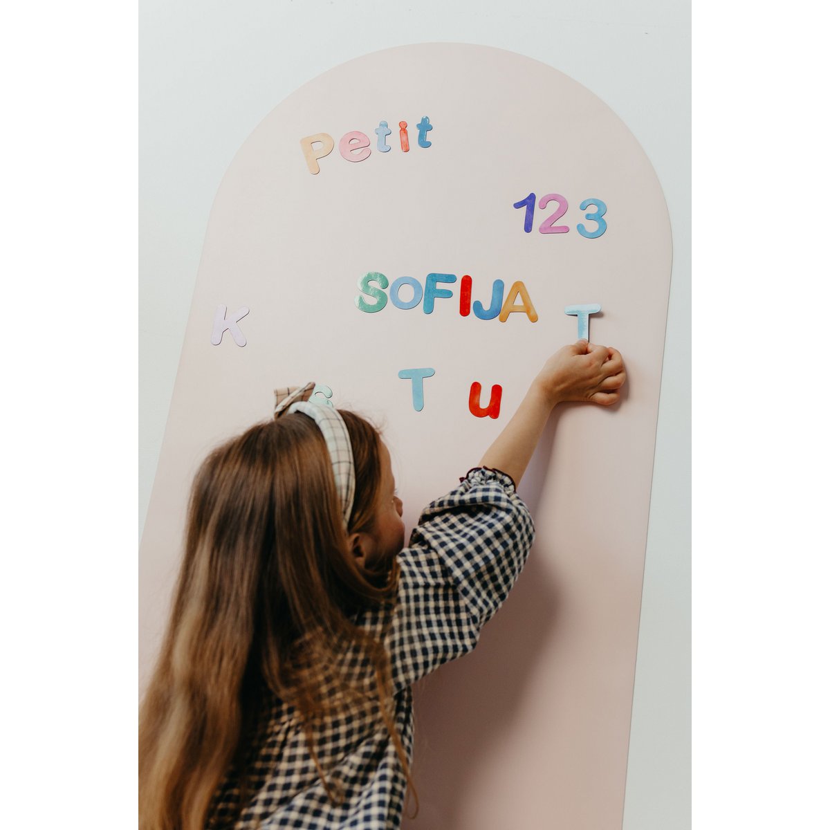 Tableau magnétique pour enfants - Arche - Rose clair