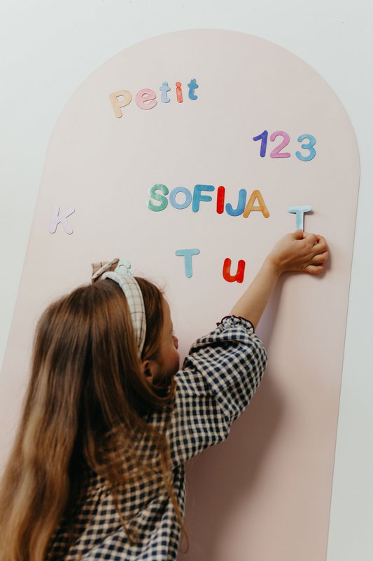 Magneetbord voor kinderen - Arche - Lichtroze
