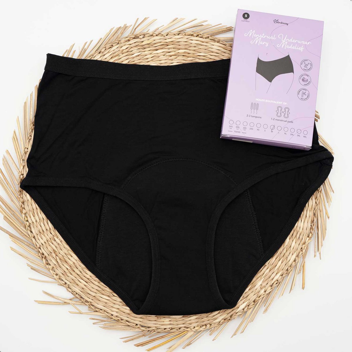 Bamboozy Menstrual Underwear Style 5 Mary/Madelief