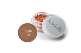 Mineral-based bronzer in a bright tan shade, ideal for adding a natural-looking glow to the face.