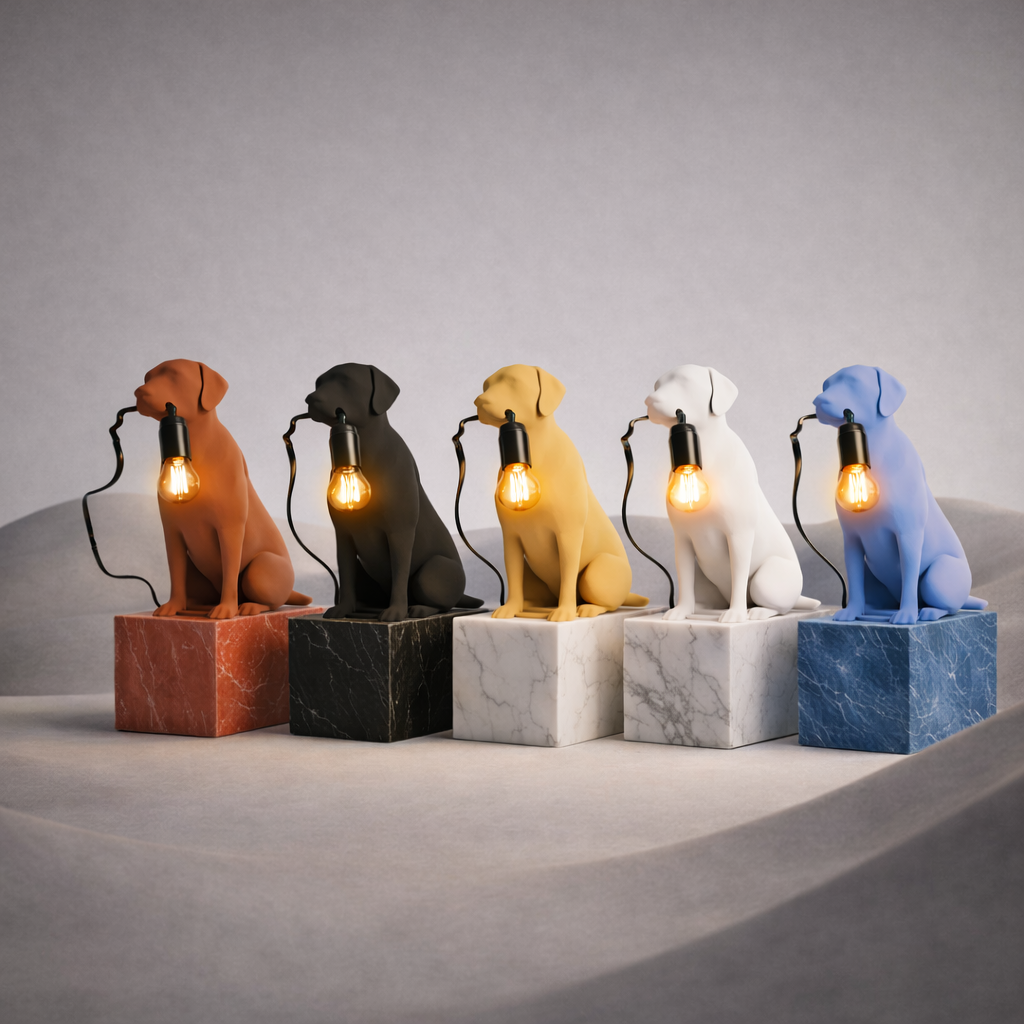 Labrador retriever bordlampe