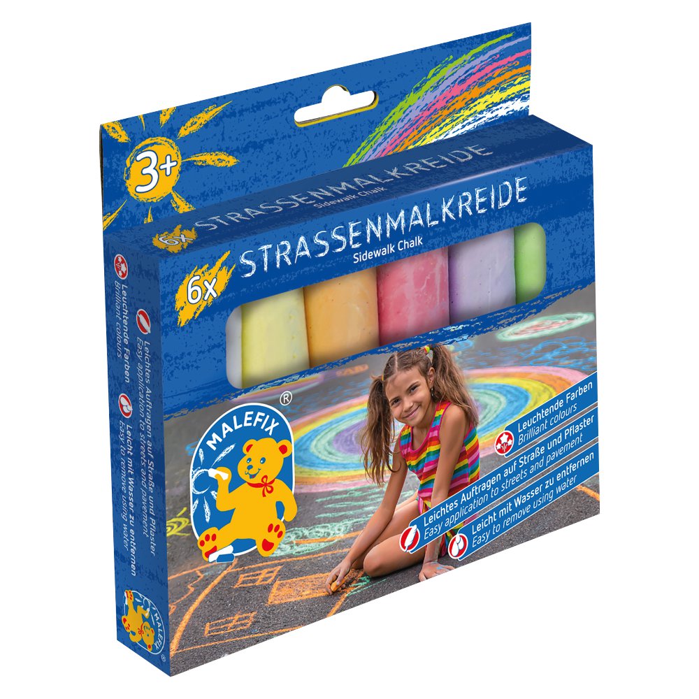 MALEFIX Straßenkreide 6er Packung